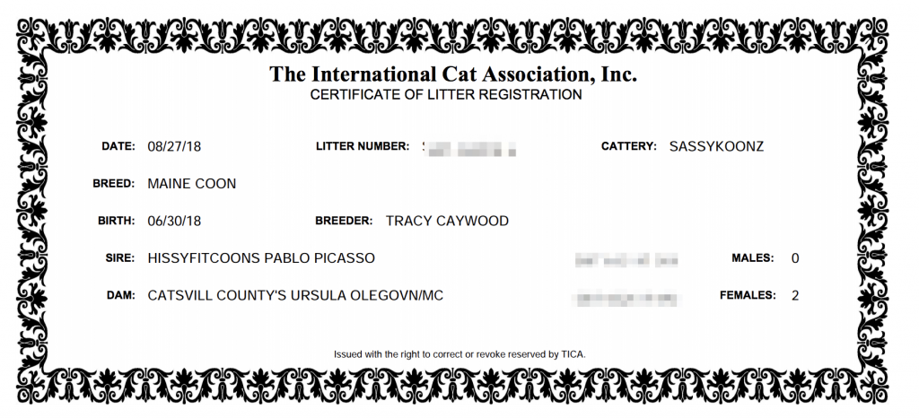 tica litter registration