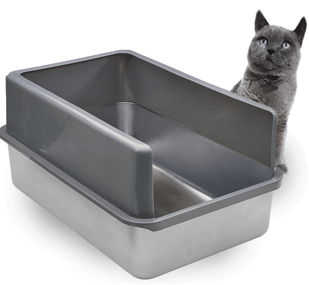 litter-box-for-maine-coon-cat ⋆ Sassy Koonz Maine Coon Cattery litter box for maine coon cat stainless steel with high sides
